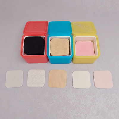 Vliesstoff-Make-up-Pads aus Bio-Baumwolle, nasse Kompressen-Quadrate für das Gesicht