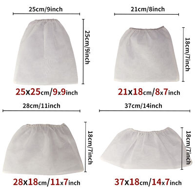 Bolsas para aspiradora de manicura cuadradas de alta calidad en oferta, para recolector de polvo de uñas, almacenamiento a prueba de polvo blanco, herramienta para uñas