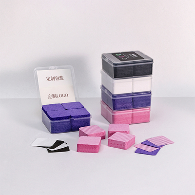 Good price 60gsm-70gsm Lint Free Nail Pads 500 Pcs/Bag 1000pcs/Bag Nail Polish Remover Pads online