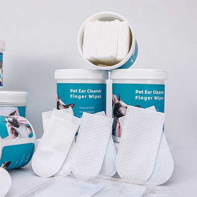 Good price OEM Dog Dental Finger Wipes Nonwoven Finger Cleaning Wipes For Dogs online