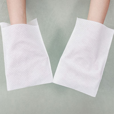 Un buen precio. Guantes desechables blancos de tejido no tejido guantes desechables de lavado en línea