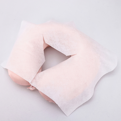 Customized Disposable Face Cradle Covers 40gsm Massage Table Face Covers