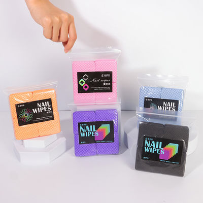 Un buen precio. Almohadillas de algodón naranja y azul para quitar esmalte de uñas, 200 unidades, almohadillas de algodón para uñas en línea