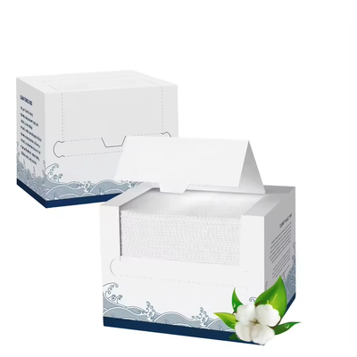 Customized Disposable Cotton Face Cloths Bamboo Pulp Square
