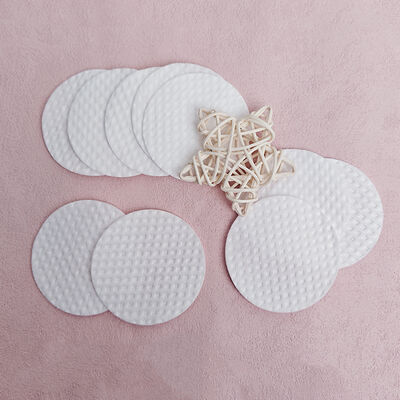 Harga yang bagus OEM Kosmetik Koton Bulat Pad Wajah Koton Pad Wajah Pure Makeup Koton Pad Embossing untuk Makeup Wajah dan Bersih on line